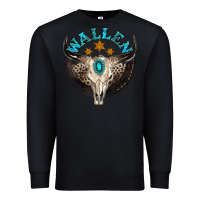 Black wallen with bull skull Premium Sweatshirt - NancyCooperArtShop