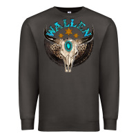 Smoke wallen with bull skull Premium Sweatshirt - NancyCooperArtShop