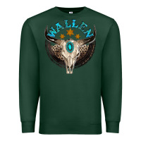 Sports Green wallen with bull skull Premium Sweatshirt - NancyCooperArtShop