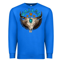 True Royal wallen with bull skull Premium Sweatshirt - NancyCooperArtShop