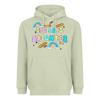 Matcha 100 days brighter Heavyweight Hoodie - MaliasSmallBusiness