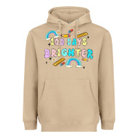 Mushroom 100 days brighter Heavyweight Hoodie - MaliasSmallBusiness
