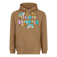 Toasted Coconut 100 days brighter Heavyweight Hoodie - MaliasSmallBusiness