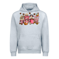 Heather Grey cafecito y chisme coffee cups Urban Hoodie - texasbilliewilder