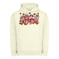 Pigment Pistachio cafecito y chisme coffee cups Urban Hoodie - texasbilliewilder
