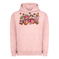 Pigment Salmon cafecito y chisme coffee cups Urban Hoodie - texasbilliewilder