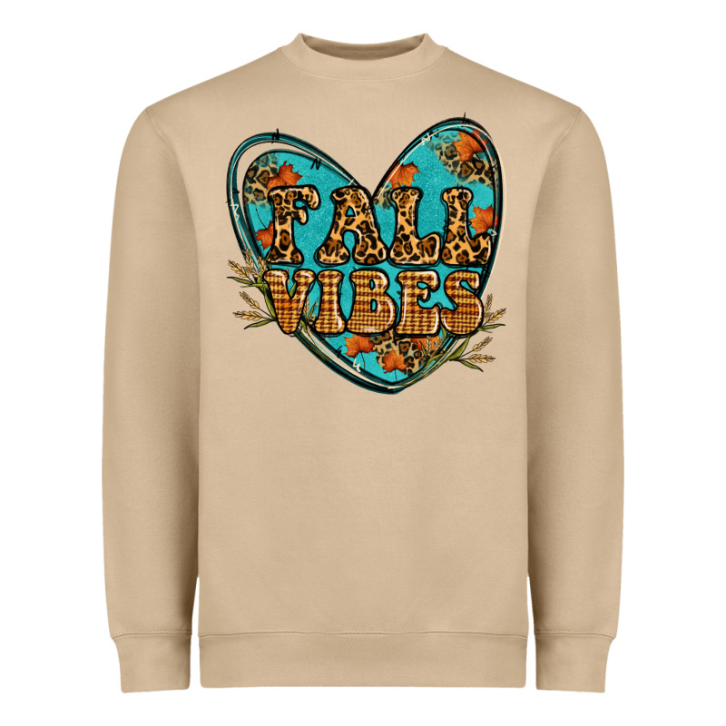 Fall Vibes Heart Heavyweight Sweatshirt by RanaPortraitStore | Teevron