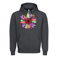 Smoke easter spring sunflower Zipper Hoodie - Jasminsmagicworld