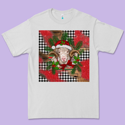 Christmas Merino Premium Tee Designed By Barkaloodesign