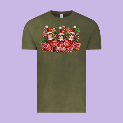 Christmas Girl Elfs Vintage Tee Designed By Fadigitalartstudio