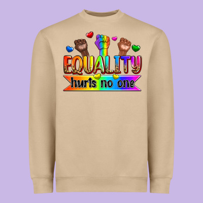 Equality Hurts No One Heavyweight Sweatshirt Designed By Zillion Design Studio