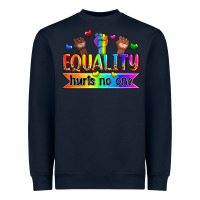 Navy equality hurts no one Heavyweight Sweatshirt - Zillion Design Studio