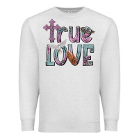 Oatmeal Heather true love Premium Sweatshirt - NancyCooperArtShop