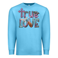 Ocean Blue true love Premium Sweatshirt - NancyCooperArtShop