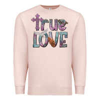 Pale Pink true love Premium Sweatshirt - NancyCooperArtShop