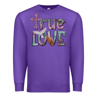 Purple true love Premium Sweatshirt - NancyCooperArtShop