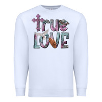 White true love Premium Sweatshirt - NancyCooperArtShop