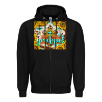 Black grateful cross Zipper Hoodie - BarkalooDesign