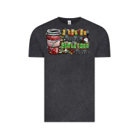 Vintage Black I Run On Coffee And Christmas Cheer Vintage Tee - CowhideDigitalArt