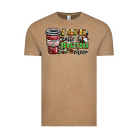 Vintage Coffee I Run On Coffee And Christmas Cheer Vintage Tee - CowhideDigitalArt