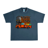 Midnight Navy small town fall Urban Heavy Tee - CowhideDigitalArt