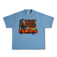 Pebble Blue small town fall Urban Heavy Tee - CowhideDigitalArt