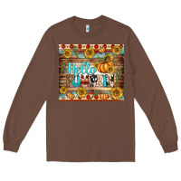 Chestnut hello pumpkin tumbler Long Sleeve Tee - BundleAndBundleShop
