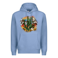Colony Blue cowhide aztec sunflowers cactus Premium Hoodie - AdoDesignShop