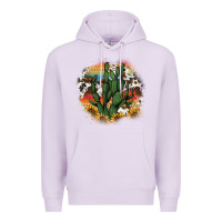 Lilac cowhide aztec sunflowers cactus Premium Hoodie - AdoDesignShop