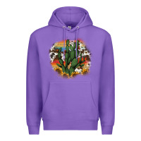 Purple cowhide aztec sunflowers cactus Premium Hoodie - AdoDesignShop