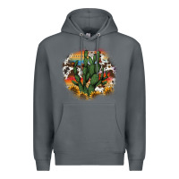 Rock cowhide aztec sunflowers cactus Premium Hoodie - AdoDesignShop