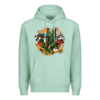 Seafoam cowhide aztec sunflowers cactus Premium Hoodie - AdoDesignShop