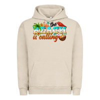 Pigment French Oak the beach is calling Urban Hoodie - NancyCooperArtShop