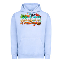 Pigment Grape Ice the beach is calling Urban Hoodie - NancyCooperArtShop