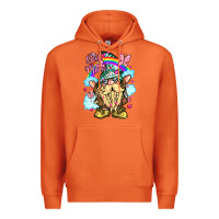 Carrot best mom gnome rainbow clouds butterfly glitter Premium Hoodie - LillyAllenDesigns