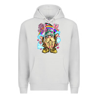 Dove Grey best mom gnome rainbow clouds butterfly glitter Premium Hoodie - LillyAllenDesigns