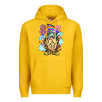 Lemon best mom gnome rainbow clouds butterfly glitter Premium Hoodie - LillyAllenDesigns