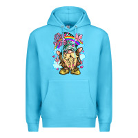 Ocean Blue best mom gnome rainbow clouds butterfly glitter Premium Hoodie - LillyAllenDesigns