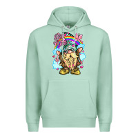 Seafoam best mom gnome rainbow clouds butterfly glitter Premium Hoodie - LillyAllenDesigns