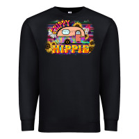 Black trippy hippie Premium Sweatshirt - NancyCooperArtShop