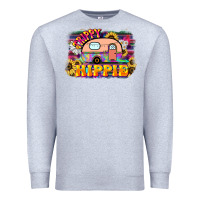 Heather Grey trippy hippie Premium Sweatshirt - NancyCooperArtShop