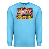 Ocean Blue trippy hippie Premium Sweatshirt - NancyCooperArtShop