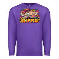 Purple trippy hippie Premium Sweatshirt - NancyCooperArtShop