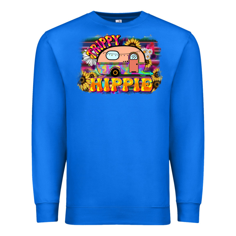 Trippy Hippie Premium Sweatshirt by NancyCooperArtShop | Teevron