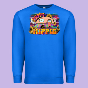 Trippy Hippie Premium Sweatshirt Designed By Nancycooperartshop