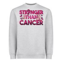 Heather Grey Stronger Than Cancer Heavyweight Sweatshirt - texasbilliewilder