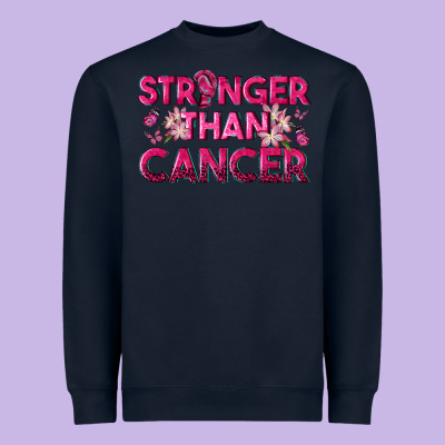 Stronger Than Cancer Heavyweight Sweatshirt Designed By Texasbilliewilder