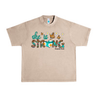 French Oak she is strong Urban Heavy Tee - HRA Design Shop