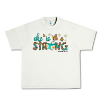 Pistachio she is strong Urban Heavy Tee - HRA Design Shop
