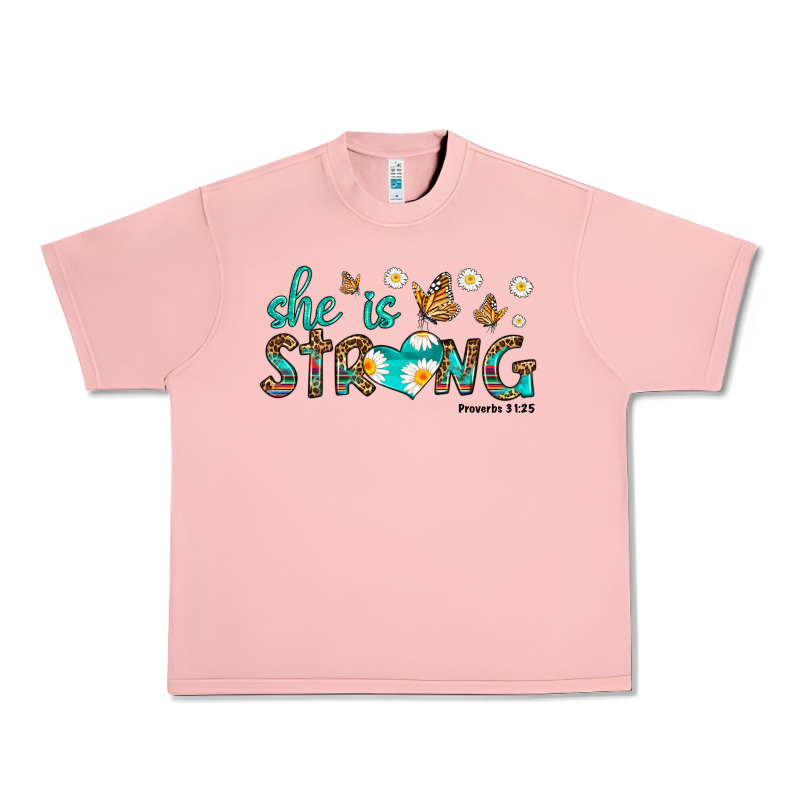 She Is Strong Urban Heavy Tee by HRA Design Shop | Teevron